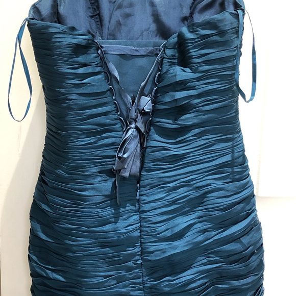 Dark teal strapless sweetheart neckline formal/prom dress - Picture 8 of 9